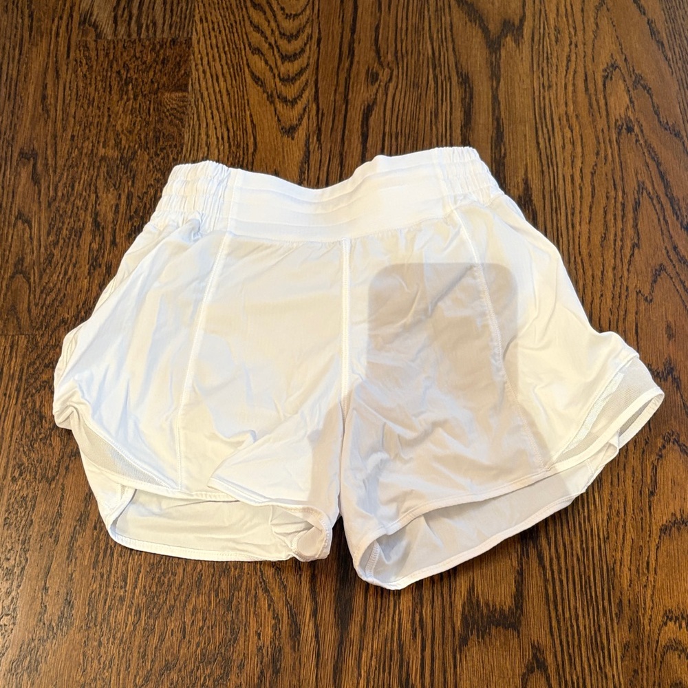 Womens white lululemon shorts